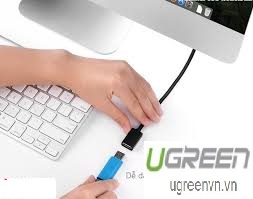 Cáp USB 2.0 nối dài 1,5m chính hãng Ugreen 10315 cao cấp