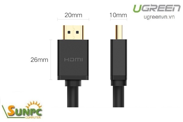 Cáp HDMI dài 3M cao cấp hỗ trợ Ethernet + 4k 2k HDMI Ugreen 10108 Chính hãng