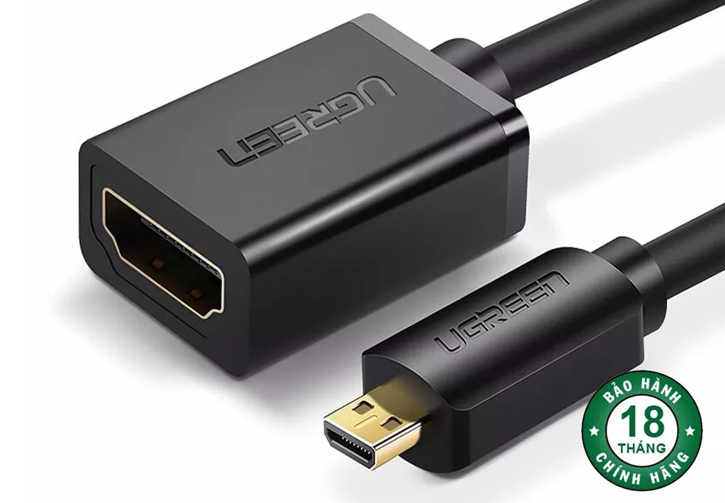 Cáp chuyển đổi micro HDMI to HDMI âm dài 20cm Ugreen 20134