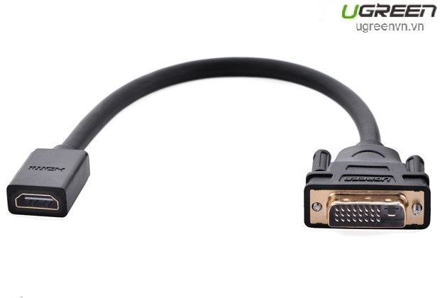 Cáp chuyển đổi DVI 24+1 to HDMI âm Ugreen 20118 chính hãng