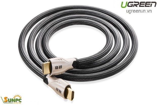 Cáp HDMI 15M bọc lưới chống nhiễu hỗ trợ 3D full HD chính hãng Ugreen 11197 cao cấp