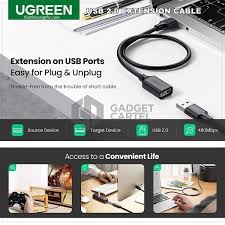 Cáp USB 2.0 nối dài 2m chính hãng Ugreen 10316 cao cấp