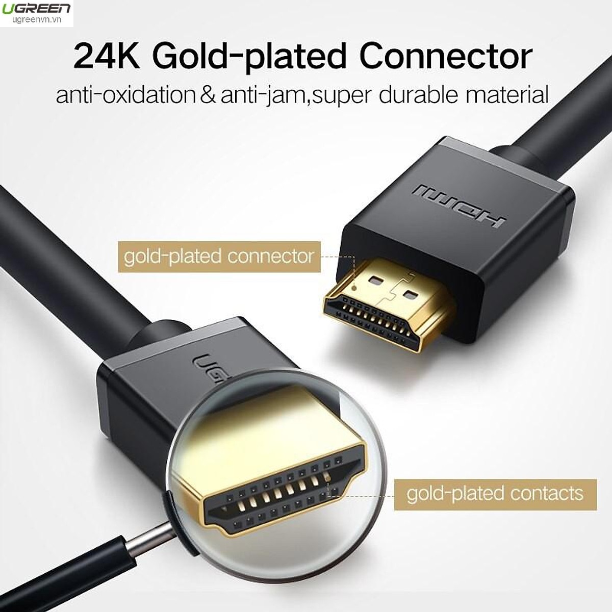 Cáp sạc micro USB dài 1,5m chính hãng Ugreen 60137 cao cấp