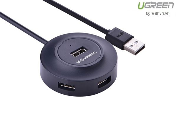 Bộ chia 4 cổng USB 2.0 Ugreen 20277 (màu đen)