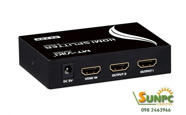 Bộ chia HDMI 1 ra 2 cổng MT-SP142 VIKI hỗ trợ 4K * 2K Chính hãng