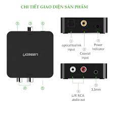 Bộ chuyển đổi quang + Coaxial to RCA chính hãng Ugreen 30523 cao cấp