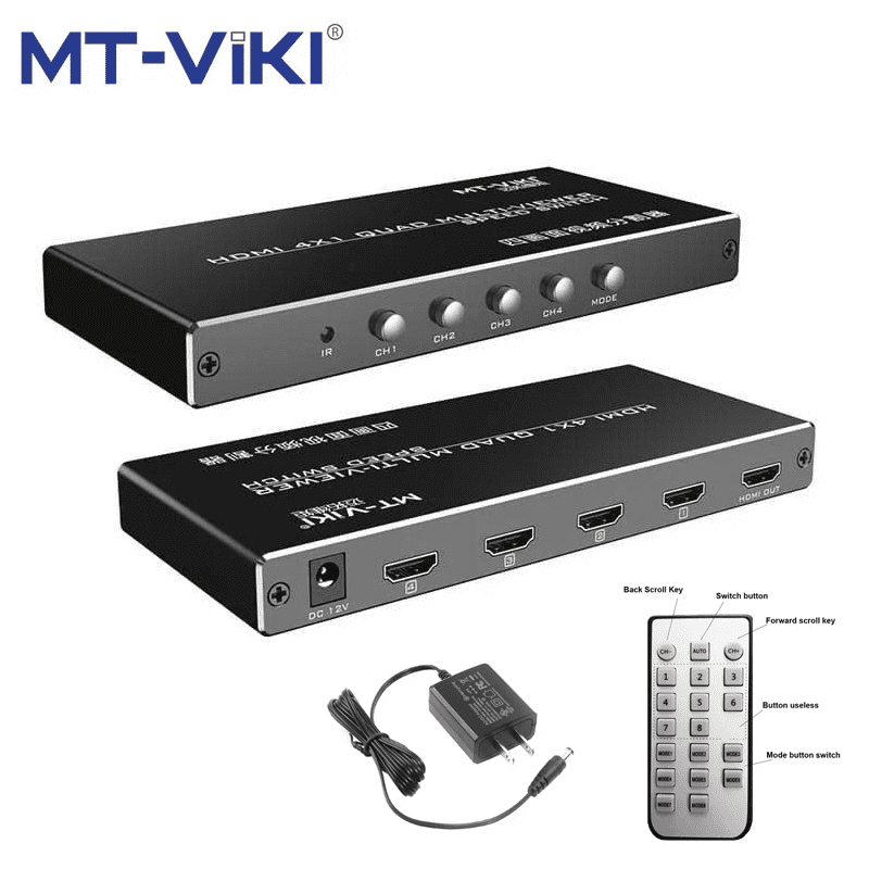 Bộ chia 4 in 1 HDMI MT-VIKI SW041-B