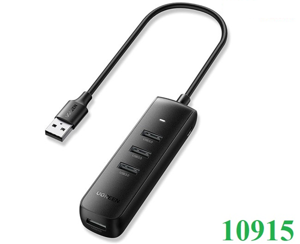 Bộ Hub chia USB 3.0 ra 4 cổng USB 3.0 Ugreen 10915 cao cấp (hỗ trợ nguồn Micro USB)