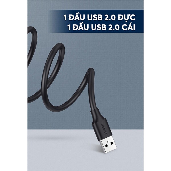 Cáp USB nối dài 2.0 dài 3m Ugreen 10317 cao cấp