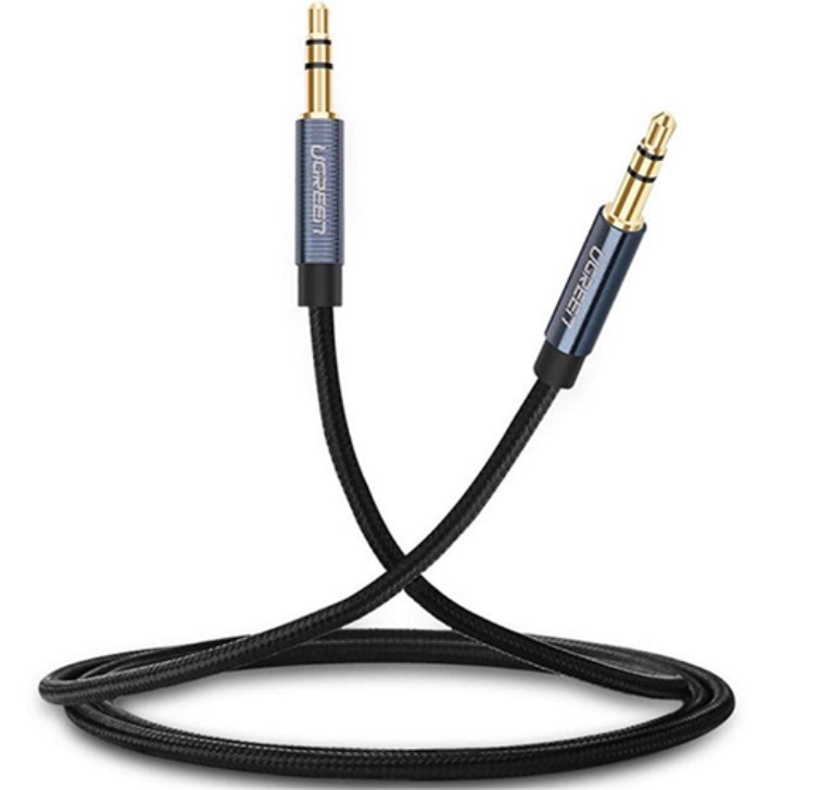 Cáp Audio AUX 3.5mm trên ô tô dài 1,5m chính hãng Ugreen 10686 cao cấp