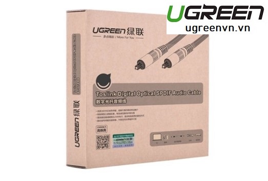 Cáp audio quang (Toslink, Optical) 1,5m Chính hãng Ugreen 10542 vỏ nhôm