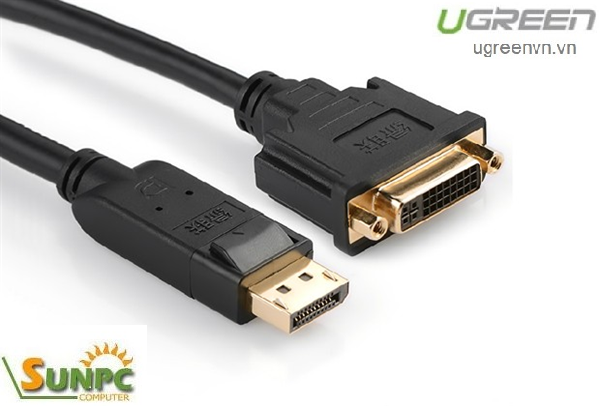 Cáp chuyển đổi Displayport to DVI 24+5 âm chính hãng Ugreen 20405 cao cấp