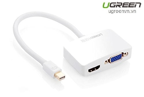 Cáp chuyển đổi Mini Displayport to HDMI và VGA cao cấp chính hãng Ugreen 10427