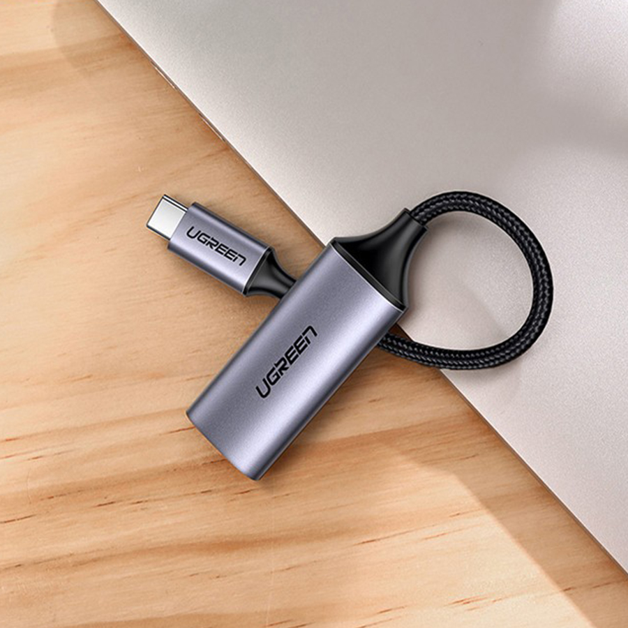 Cáp chuyển đổi USB type-C to HDMI hỗ trợ 4K@60Hz chính hãng Ugreen 70444 bọc nhôm cao cấp