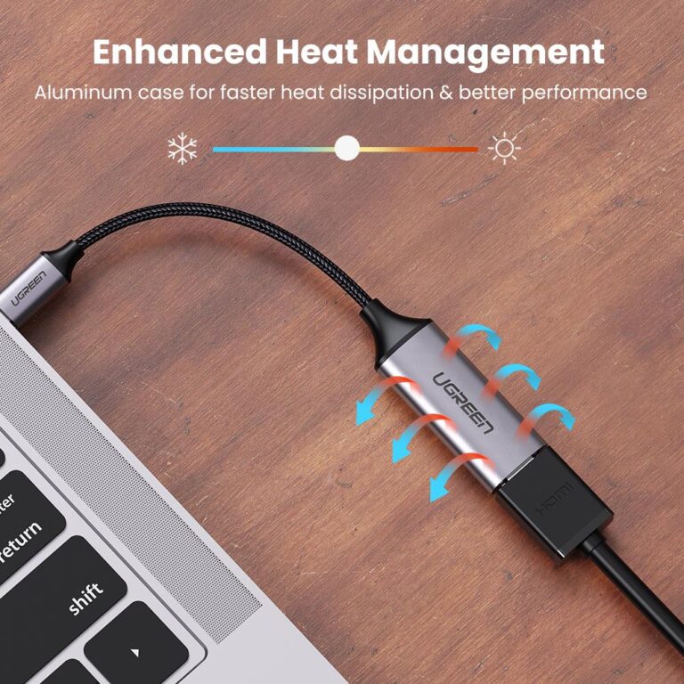 Cáp chuyển đổi USB type-C to HDMI hỗ trợ 4K@60Hz chính hãng Ugreen 70444 bọc nhôm cao cấp