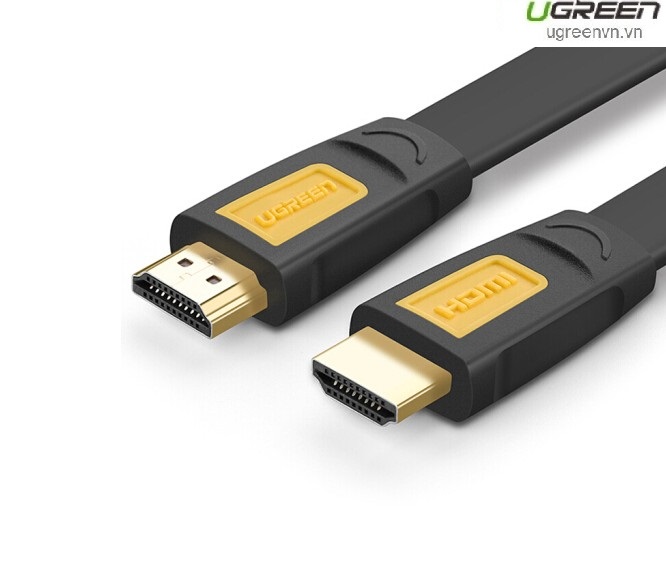 Cáp HDMI 2M sợi dẹt hỗ trợ 4Kx2K chính hãng Ugreen 11185 cao cấp