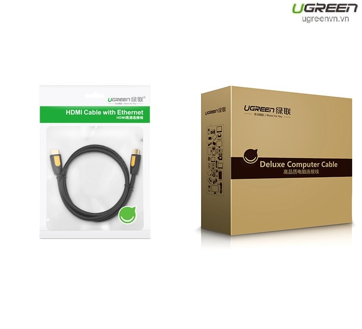 Cáp HDMI 2M sợi dẹt hỗ trợ 4Kx2K chính hãng Ugreen 11185 cao cấp