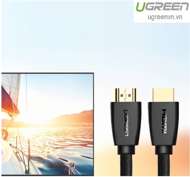 Cáp HDMI 2.0 dài 10m hỗ trợ full HD 4Kx2K chính hãng Ugreen 40414 cao cấp