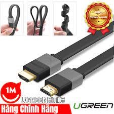 Cáp HDMI dẹt vỏ nhựa 1M trợ 3D 4K Ugreen 30108 Chính hãng