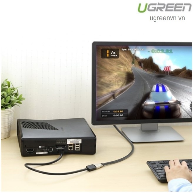 Cáp HDMI nối dài 1M hỗ trợ 4K 2K chính hãng Ugreen 10141