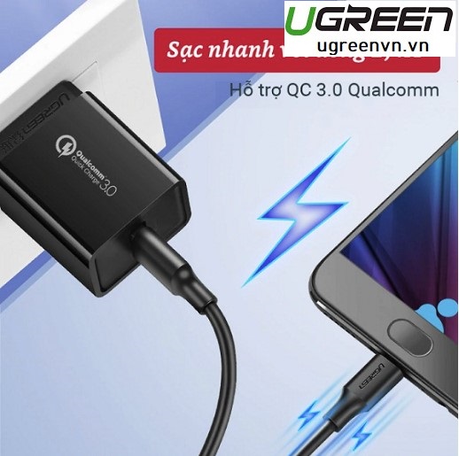 Cáp sạc micro USB dài 0,5m chính hãng Ugreen 60135 cao cấp