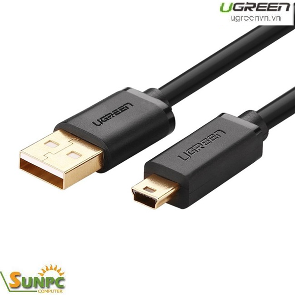 Cáp USB 2.0 to USB Mini 1,5m mạ vàng Chính hãng Ugreen 10385