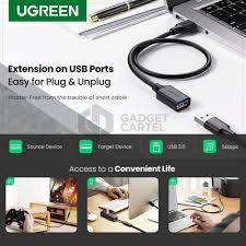 Cáp USB nối dài 3.0 dài 3m chính hãng Ugreen 30127 cao cấp