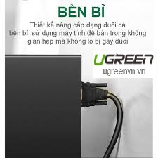 Cáp VGA 20M 3+9C cho Màn Hình, Máy Chiếu Chính Hãng Ugreen 11635 Cao Cấp