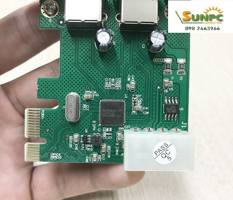 Card mở rộng PCI-E to 2 USB 3.0 Chipset ASM1042