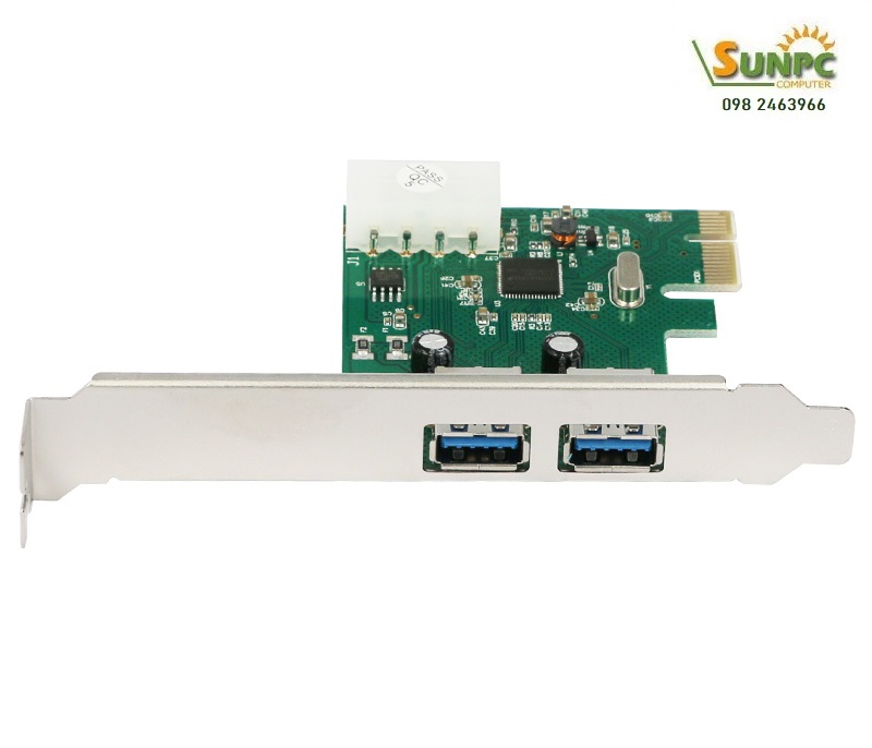 Card mở rộng PCI-E to 2 USB 3.0 Chipset ASM1042