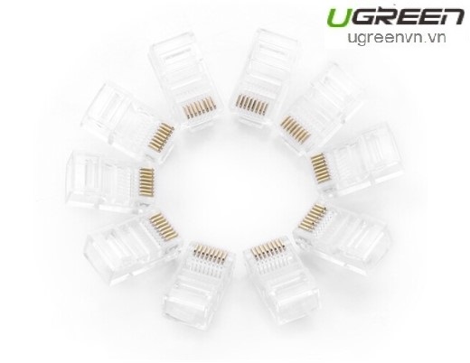 Đầu bấm mạng RJ45 cat 5e 50c/hộp chính hãng Ugreen 20331 cao cấp