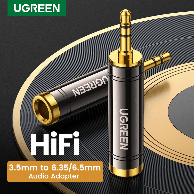 Đầu chuyển đổi 3.5mm dương sang 6.35/6.5mm âm Ugreen 60711 cao cấp