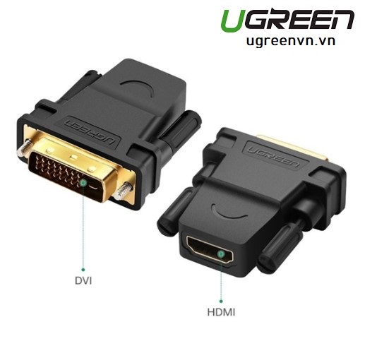 Đầu chuyển đổi DVI 24+1 to HDMI chính hãng Ugreen 20124