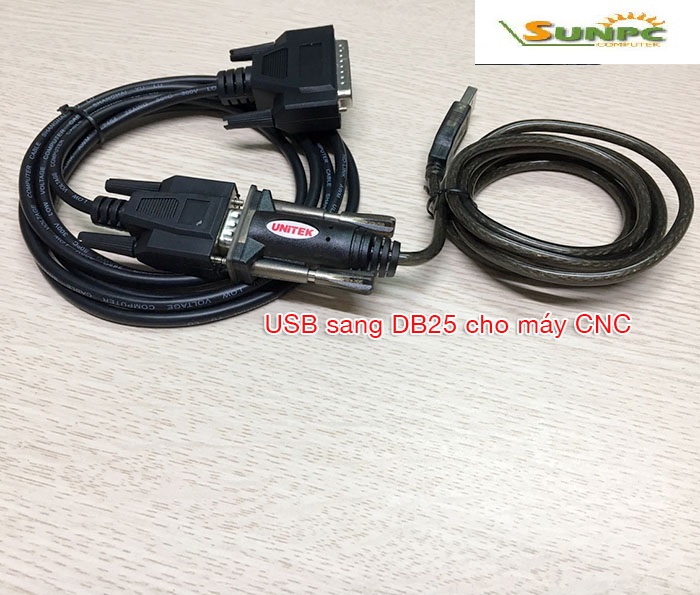 Cáp chuyển đổi USB sang RS232 - Unitek Y-105 Chính hãng