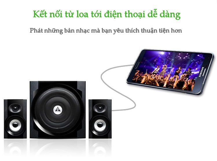 Cáp audio 1 ra 2 RCA (hoa sen) 2M Ugreen 10510 chính hãng