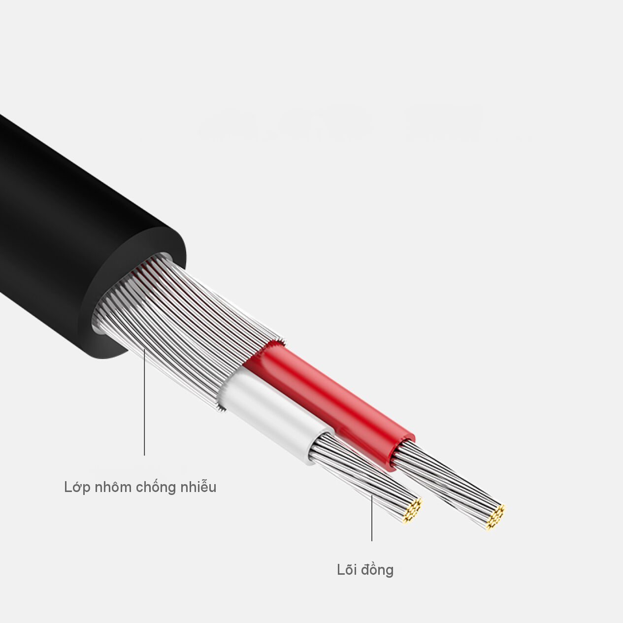 Cáp Audio 3.5mm to RCA (hoa sen) dài 10m chính hãng Ugreen 10514 mạ vàng cao cấp