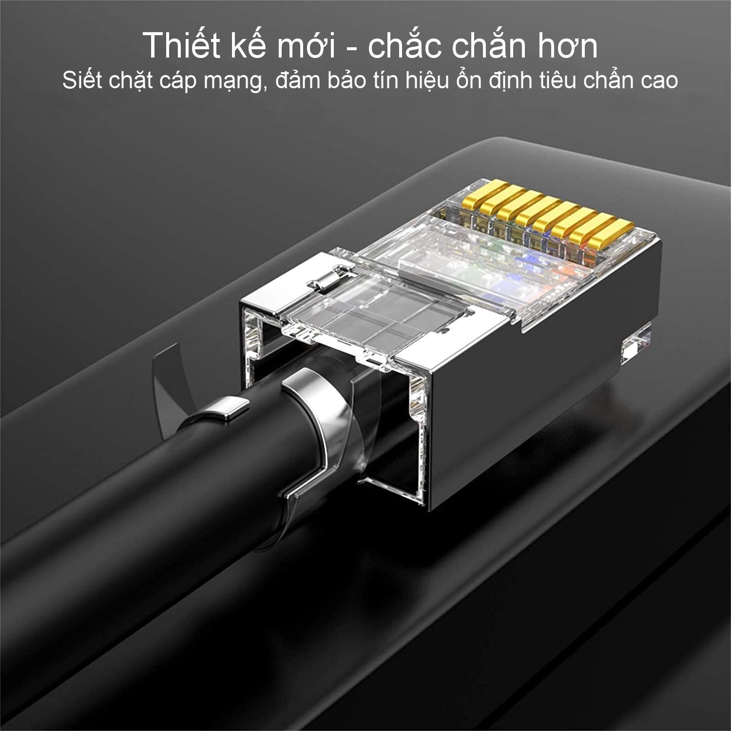 Hạt mạng RJ45 Cat6a/Cat7 gói 10pcs chính hãng Ugreen 70316 cao cấp