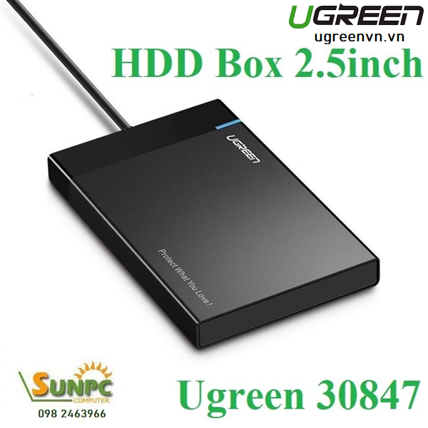 Hộp đựng ổ cứng 2,5 inch USB 3.0 chính hãng Ugreen 30847 cao cấp