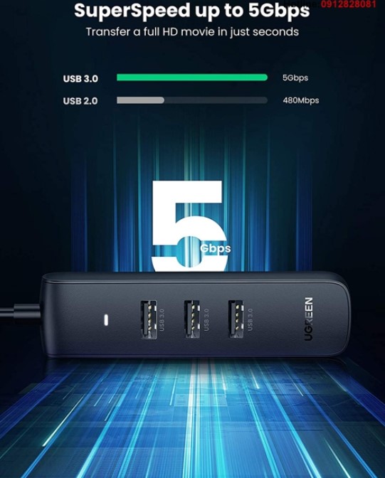 Hub chuyển đổi USB Type-C ra 4 cổng USB 3.0 Ugreen 10916 cao cấp