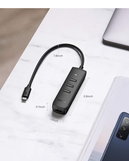 Hub chuyển đổi USB Type-C ra 4 cổng USB 3.0 Ugreen 10916 cao cấp