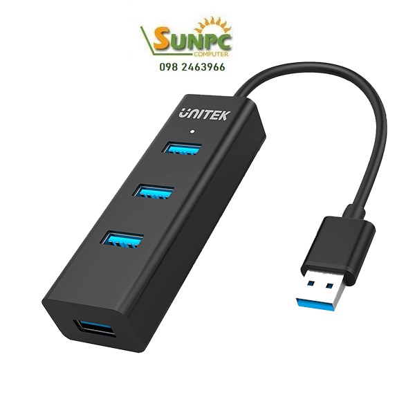 Bộ chia 4 cổng usb3.0 Unitek Y-3089