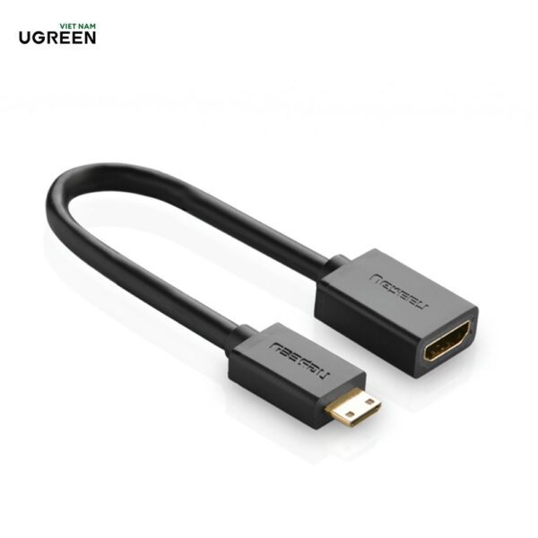 Cáp chuyển đổi Mini HDMI to HDMI dài 20cm chính hãng Ugreen 20137