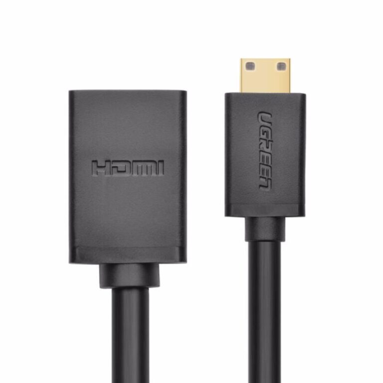Cáp chuyển đổi Mini HDMI to HDMI dài 20cm chính hãng Ugreen 20137
