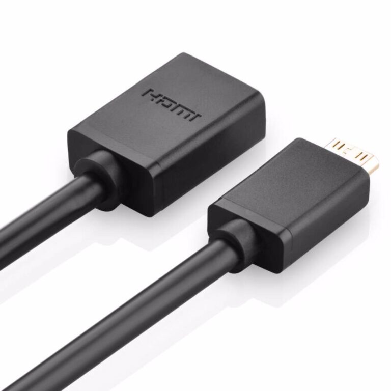 Cáp chuyển đổi Mini HDMI to HDMI dài 20cm chính hãng Ugreen 20137