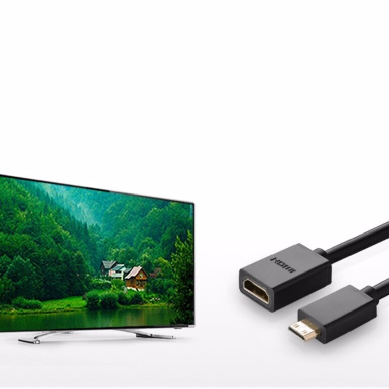 Cáp chuyển đổi Mini HDMI to HDMI dài 20cm chính hãng Ugreen 20137
