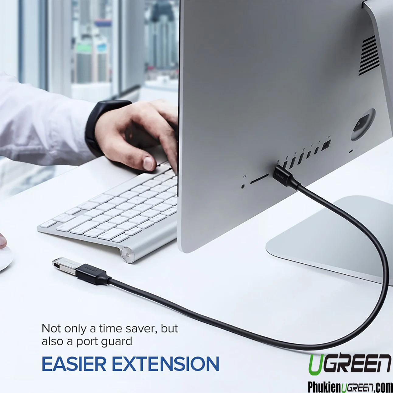 Cáp USB 2.0 nối dài 0,5m chính hãng Ugreen 10313 cao cấp