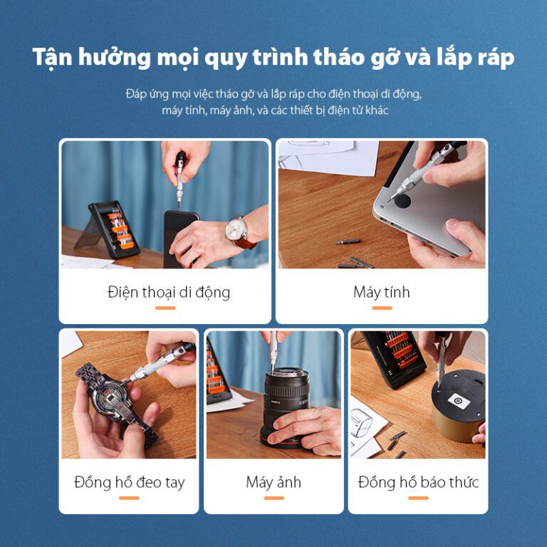 Bộ tuốc nơ vít đa năng 38 in 1 từ tính hợp kim nhôm Ugreen 80459 cao cấp