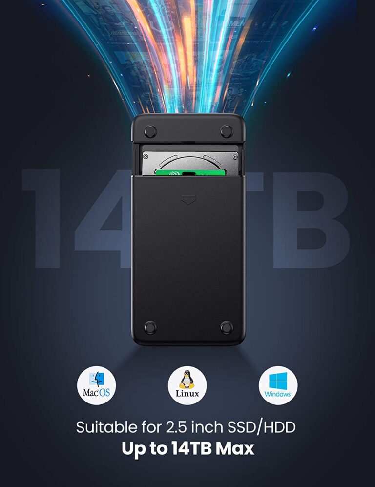 Hộp đựng ổ cứng 2.5 inch SSD HDD chuẩn SATA hỗ trợ ổ cứng lên đến 6TB 50743