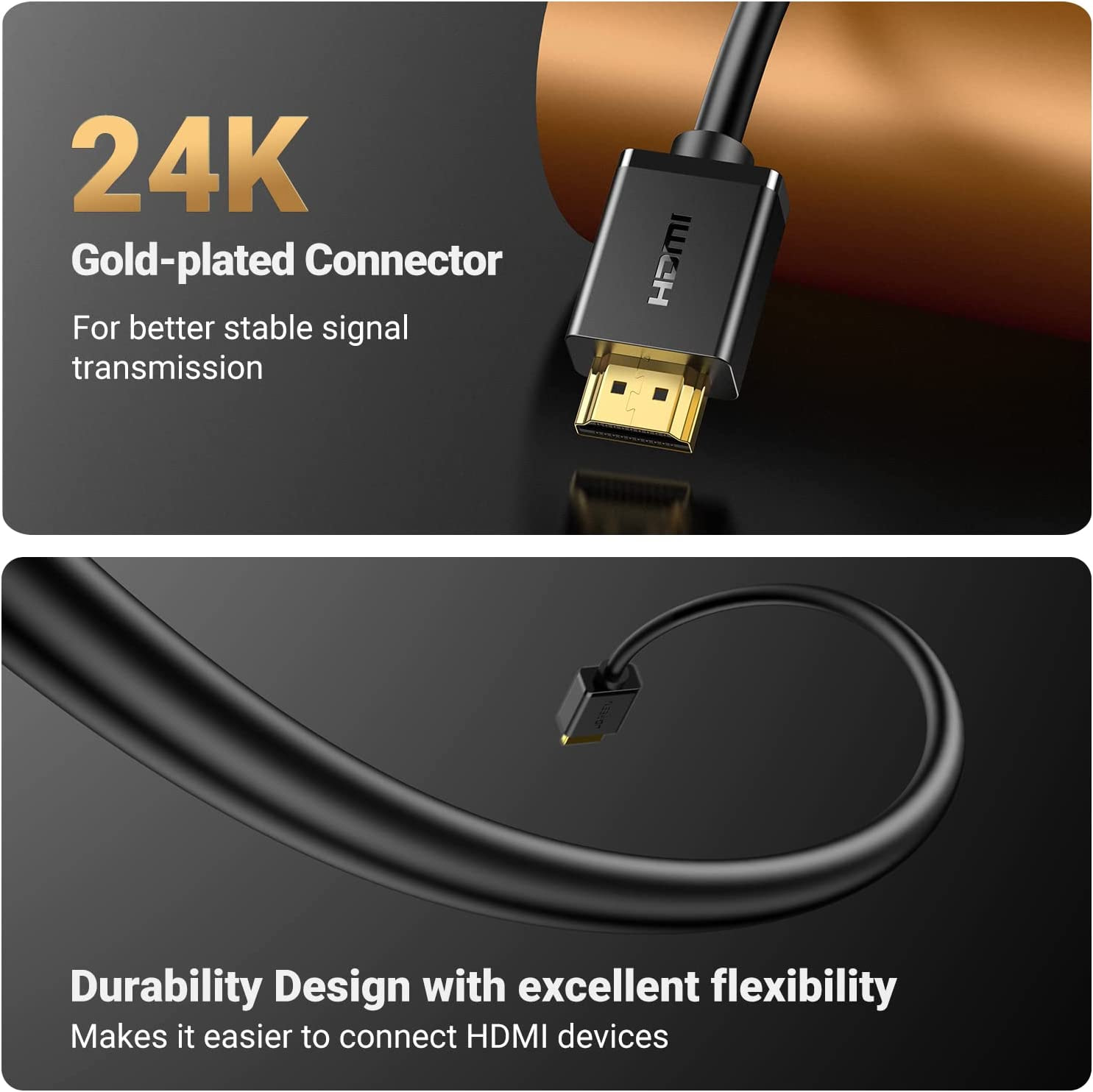 Cáp HDMI nối dài 2M hỗ trợ 4K 2K chính hãng Ugreen 10142