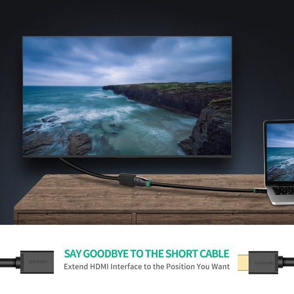 Cáp HDMI nối dài 2M hỗ trợ 4K 2K chính hãng Ugreen 10142